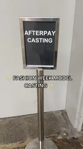 Behind the scenes model casting @Australian Fashion Week #fashion #aafw