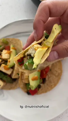 Vegan #nutriish #nutriishwellness #nutricion #nutricionista #recetas #recetasfaciles #vegan #vegano #tacos #salud #fyp #parati #foryoupage