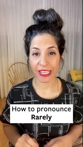 How to pronounce RARELY #pronunciation #englishteacher #spokenenglish #vocabulary