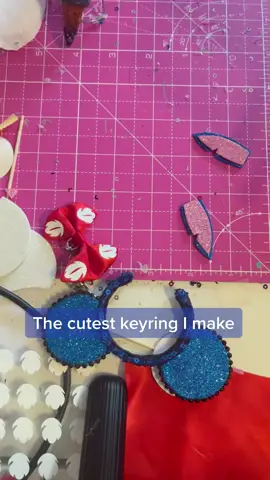 Stitch keyring #disneyinspired #stitch #disneystitch #liloandstich #keyring #keychain #disneydiy #disneyhandmade