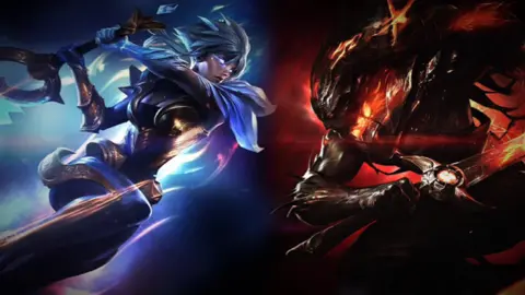 Dawnbringer Riven x Nightbringer Yasuo (Leak?) #leagueoflegendswildrift #rivenxyasuo
