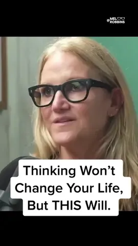 The habit of hesitating in moments of change is what’s keeping you stuck. The only way to change your life is to take action. #melrobbins #action #hesitation #advice