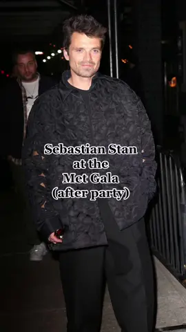 He looks so good in all black!! 🥵🥰 #SebastianStan #sebastianstantiktok #metgala #afterparty #fyp