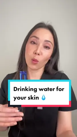 When people say that water cured their acne #dermatologist #LearnOnTikTok #water #acne #clearskin