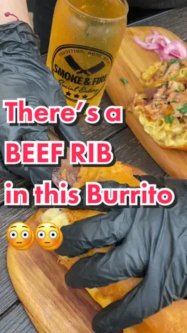 @Smoke and Fire 🔥 There’s a BEEF RIB in this Burrito 😳😳😳