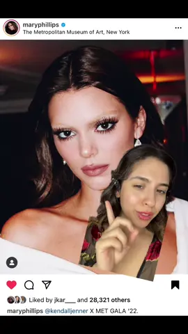 #greenscreen Recreating Kendall’s Met Gala Makeup look 👀 #celebritymakeup #metgala2022