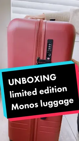 Unboxing the limited edition Monos medium luggage in “terracotta” #unboxing #unboxingvideo #unboxing_queen #monos #monosluggage #luggage #suitcase #travel #traveltiktok #fyp #fypシ #foryou #foryoupage #terracotta #madeincanada #trip #vacation #vacay #pizzazz #design #perfect