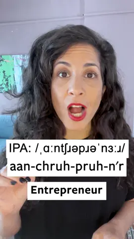 How to pronounce ENTREPRENEUR #pronunciation #englishteacher #spokenenglish #vocabulary