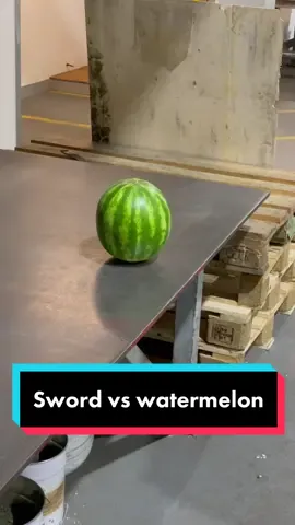 Reply to @idoo21_  #reply #foryou #moltenmetal #sword #watermelon