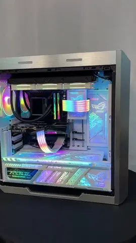 White ROG Gaming PC Build, ASMR - 1