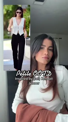 Summer fit?? 🤍💫 #kendalljenner #petite #petitefashion #OOTD #outfitinspo #shortgirl