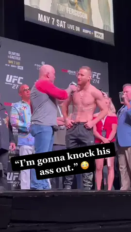 #JustinGaethje has only one goal in mind 👊 #UFC274 #Knockout #Weighin #UFC #MMA