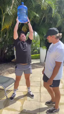 Almost had it! 😂 #funny #prank #water #challenge #fail