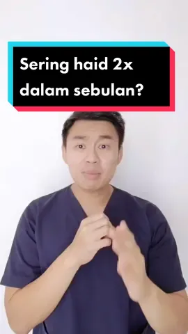Kalau kamu sering haid 2x dalam sebulan ga sih? #viral #edukasi #haid #serunyabelajar