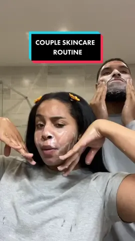 Routine Skincare en couple 😂❤️ avec le Starter Set @FENTY SKIN dispo chez @SEPHORA *collab