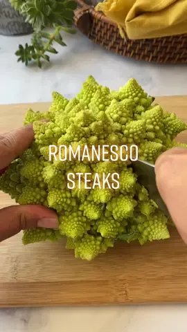 Romanesco Steaks 🥦 #romanesco #cauliflowersteaks #cauliflower #cauliflowersteak #cauliflowerrecipes