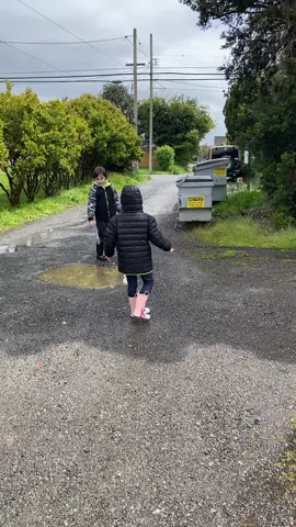 Kid stuff, muddy puddles, if ya didn’t get dirty ya didn’t have fun 😂🥰🤷🏻‍♀️