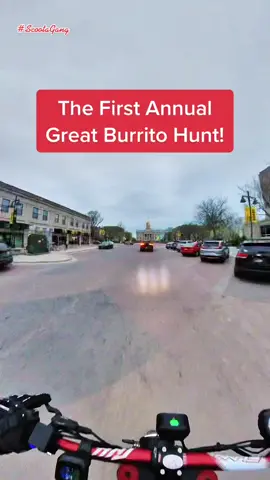 Each location will have a ticket that is redeemable tonight until 7 pm at @Pancheros Mexican Grill downtown. 5 Burritos at each location! 🌯🌯  #iowacity #uofiowa #pancheros #burritohunt #scootagang #iowa