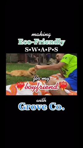 He’s already so obsessed with the way his laundry smells now:) #sustainable #EcoFriendly #couplegoals #swaps #grovecollaborative #grovepartner @grovecollaborative