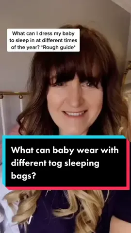 What can baby wear with different tog sleeping bags? #mumsoftiktok #babysleeptips #MomsofTikTok #foru #safesleep