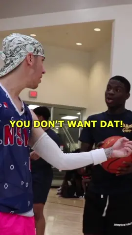 White boy with a Durag pulls up to the gym & gets in EVERYBODY’S FACE! 😳 #basketball #whiteboy #trashtalk #foryoupage