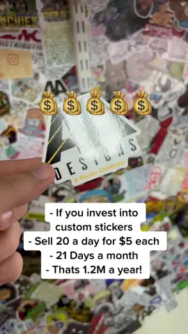 Making Money #customstickers #stickers #businessowner #printshop #customorders