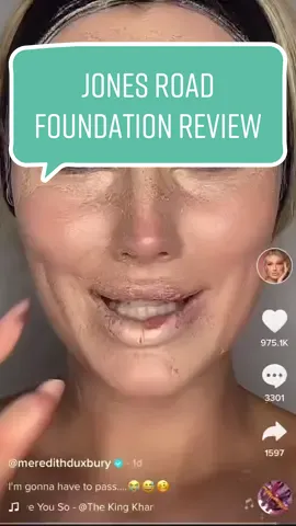 I’m sad the Jones Road foundation didn’t work for me. I really wanted to like it. #makeupfail #foundation #makeupreview #viralmakeup #makeuptutorial