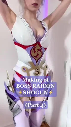 I’m so glad this part of the costume is over 😅 #GenshinImpact#genshinimpactcosplay#raidenshogun#cosplaywip