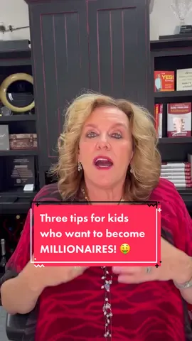 Three tips for kids who want to become MILLIONAIRES! 🤑 #kids #kidsoftiktok #millionaire #money #moneytok #moneytips #rich #wealthy #fyp #foryou #kidstiktok