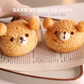 Choux Au Craquelin | Bánh Su Kem Vỏ Giòn #tarasrecipes #Recipe #recipes #recipesforyou #fy #foodtiktok #fyp #choux #ancungtiktok #foryou #recipesoftiktok