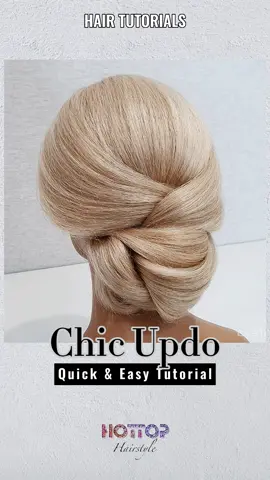 A quick and easy hairstyle, try! #hairtutorial #hairstyle #hair #updo #fy #fypage #fyp #chic #hottopstyle #hottop