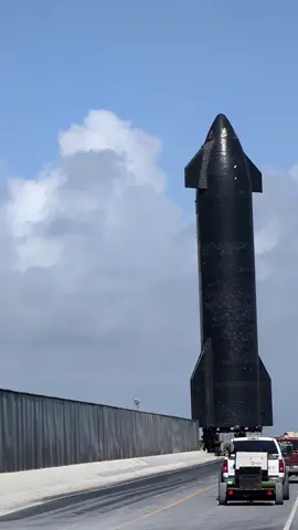 SpaceX Starship S20 rolls from the launch pad! #starship #starbase #spacex #space #rockets