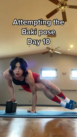 HELD ON LONGER THIS TIME 😩👌 #baki #bakipose #bakiposechallenge #yujirohanma #yujiro #hanma #bakihanma #hanmablood #anime #animechallenge #animeposechallenge #animepose #gym #gymgirl #girlswithmuscle