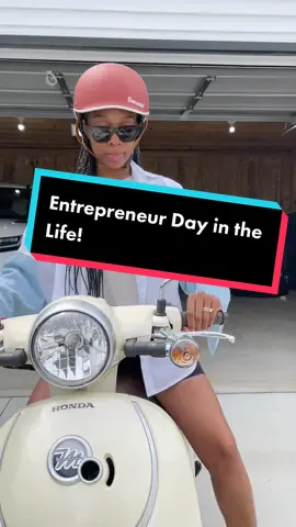 Everyday is different! And we are OBSESSED with our new scooters! 😭😍 #entrepreneurlifestyle #ditl #smallbusinessowner