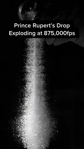 Prince Rupert’s Drop exploding at 875,000fps #superslowmo #princerupertsdrop #cinespeed #phantomcamera #tmx7510
