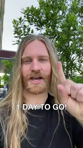 1 day to go before I sing my head off infront of 200 million people 🤯💫 YOU CAN SUPPORT BY…downloading the @eurovision app and then tomorrow night you can smash that voting button 20 times 📱❤️ LOVE YA 💛