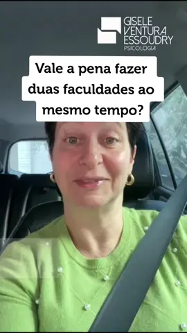 Vale a pena fazer duas faculdades ao mesmo tempo? 📚🎓Ou será que uma pode atrapalhar a outra?🤔➡️ Assista ao vídeo e reflita! 😉PsicólogaGisele Ventura EssoudryCRP 06/118106Atendimentos on-line e presencial.#fazerfaculdade #faculdadenoseua  #melhorfaculdade #faculdade #escolhercurso