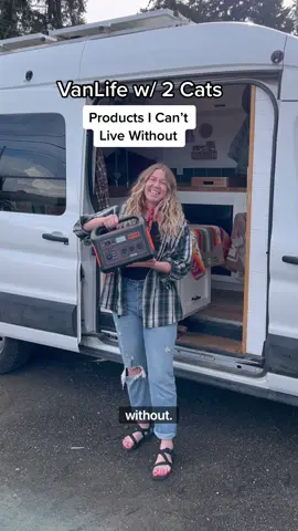 #AD VanLife w/ 2 Cats: Products I Can’t Live Without ft. @Jackery  . I have been using my Jackery Explorer 1000 Solar Generator for a YEAR and I love it!! In honor of Jackery Day, Jackery is launching a NEW PRODUCT! Head to their page to check it out! #JackeryDay #Jackery #vanlife #solovanlife