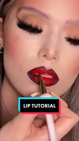 Sexy, sultry lip using the #Plouise Left On Red Lip Base💄 A super hydrating and creamy formula which makes the perfect pout achievable in seconds💋 #makeup #lipstick #liptutorial #redlipstick #makeuptutorial
