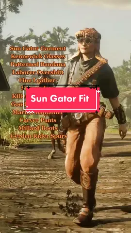 @jibi_the_great Sun Gator Fit is finally done 😌😌 #RedDead #reddeadcommunity #outfit #reddeadoutfits #gator #happyy_rdo