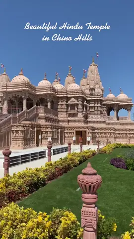 Beautiful BAPS Shri Swaminarayn Mandir Temple in Chino Hills. Hand carved stone and marble, it’s absolutely stunning and so peaceful! #tiktok #chinohills #bapstemplechinohills #bapstemple #travel #placestosee #hiddengems #hindutemple