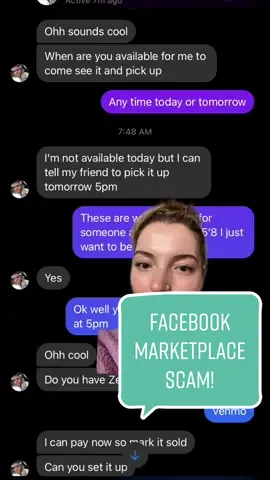 I hope people don’t actually fall for this😳 #scam #facebookmarketplace #skitok #onlinescam #whydomen