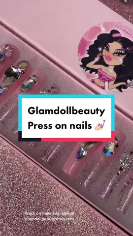 Click link in bio 🛍 #glamdollbeauty #nailsoftiktok #pressonnails #greenscreenvideo #SmallBusiness #pressonnailsforsale