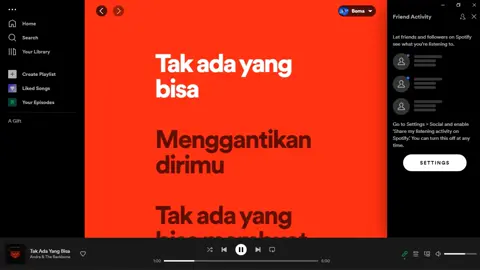 Balas @andreww879 Andra and the backbone - tak ada yang bisa #andraandthebackbone #takadayangbisa #lyrics