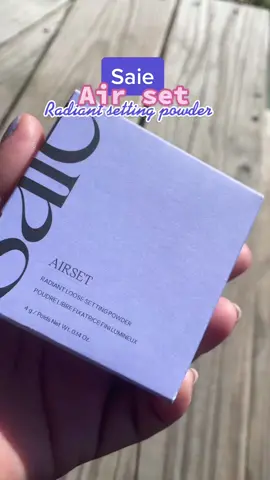 ASMR Unboxing of @Saie Radiant setting powder. Beautiful packaging & love how the powder sparkles in the sun ☀️ have you tried this brand? #energeticbeauties #beautyenergizer #asmrtiktoks #saiebeauty
