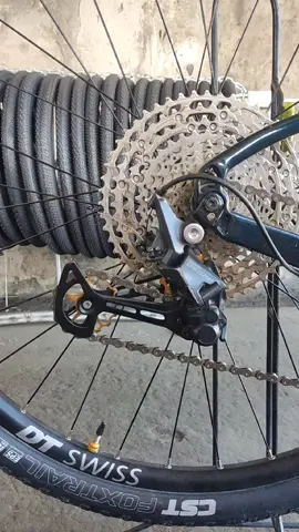 13+15t pulley on Shimano Deore M5100 #siklistangtiktoker #upgraditis #CABIKESHOP #hybridmtb #pandemicbikers #fyp #mtb
