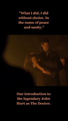 Our introduction to the legendary John Hurt as The Doctor. #DoctorWho #DrWho #JohnHurt #WarDoctor #MattSmith #EleventhDoctor #11thDoctor #JennaColeman #ClaraOswald