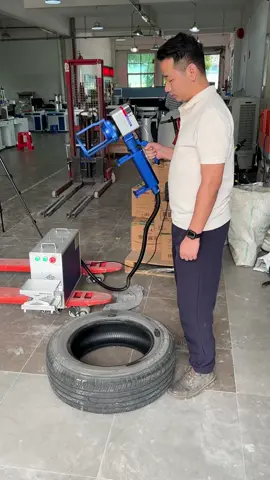 A new way to mark on tire. We just show the effect. It is not making a fake tire. #lasermarking #fyp #automotive #laserengraving