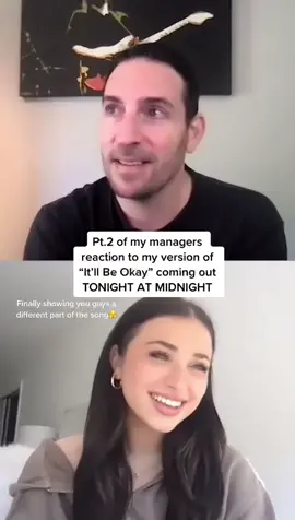 Full version out on all platforms tonight!! Join my live at 11:45 EST to listen with me🤗❤️ #itllbeokay #singing #reaction