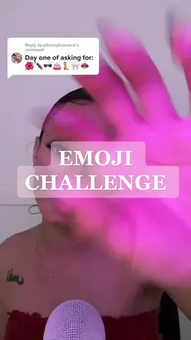 Reply to @elliesophiamack #asmr #emojichallenge #fyp #foryou #asmremojichallenge #asmremoji